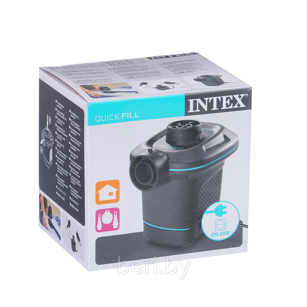 INTEX 66640 Насос электрический Quick-Fill, 3 насадки, 220В - фото 4 - id-p131642589