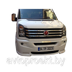 Накладки на переднюю решетку VW Crafter 2012-