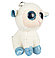 Мягкая игрушка Брелок Овечка белая с голубыми копытцами, 12 см, фото 2