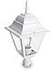 Светильник садово-парковый Feron 4203 четырехгранный на столб 100W E27 230V, белый, фото 2