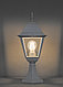 Светильник садово-парковый Feron 4204 четырехгранный на постамент 100W E27 230V, белый, фото 2