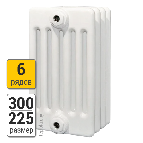 Радиатор трубчатый Arbonia 6030 6-300 (межосевое - 230 мм)