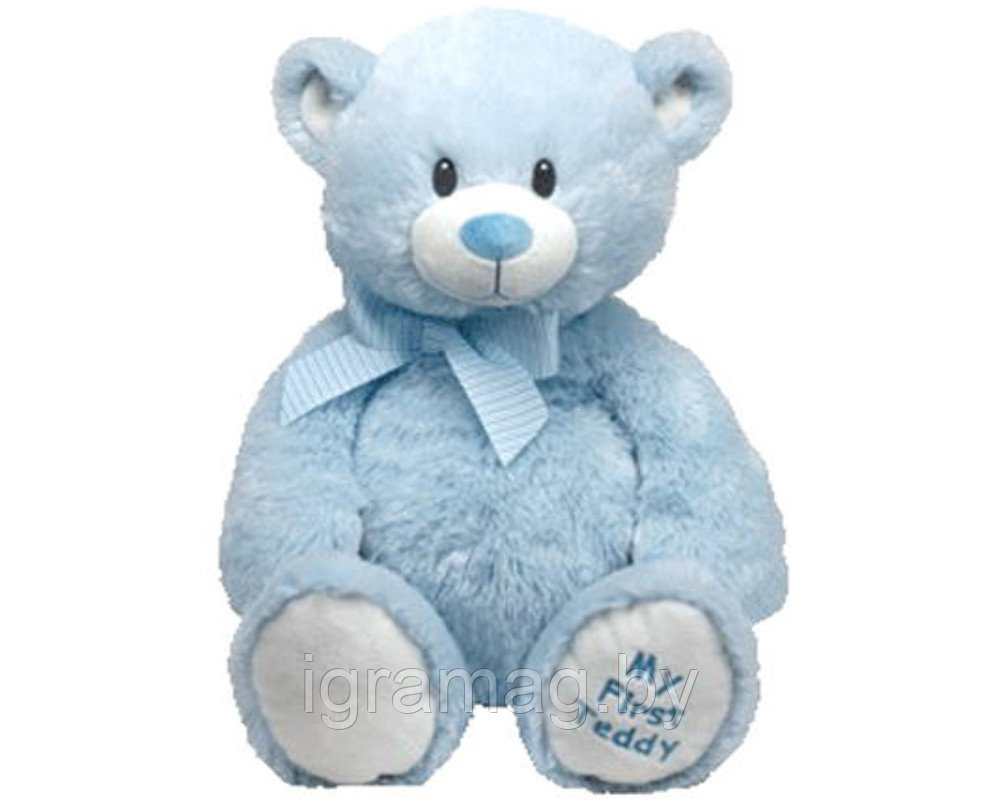 Мягкая игрушка Classic – Медвежонок My First Teddy, голубой, 20 см