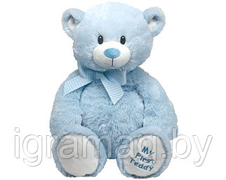 Мягкая игрушка Classic – Медвежонок My First Teddy, голубой, 20 см