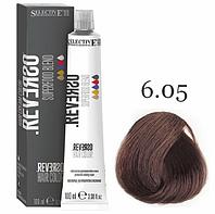 Крем-краска для волос без аммиака Reverso Hair 6.05 Темный блондин "Маракуйя", 100мл. (Selective Professional)