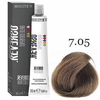 Крем-краска для волос без аммиака Reverso Hair 7.05 Блондин "Фундук", 100мл. (Selective Professional)