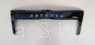 Дефлектор капота Skoda Octavia A5 (2004-2013) с клыками [SK07] VT52