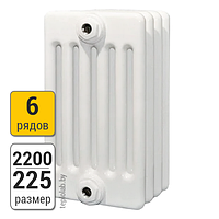 Радиатор трубчатый Arbonia 6220 6-2200 (межосевое - 2130 мм)