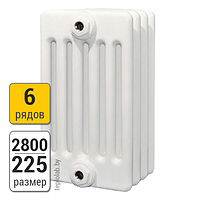 Радиатор трубчатый Arbonia 6280 6-2800 (межосевое - 2730 мм)
