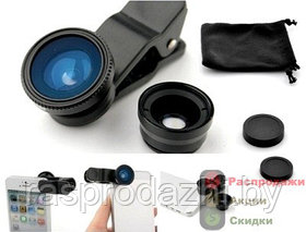 Универсальный объектив для смартфонов и планшетов Universal Clip Lens LP-3001 (зажим) (арт. 5-1366)