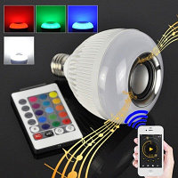 Светодиодная лампочка динамик Bluetooth Full Color Lamp (арт. 9-6217)