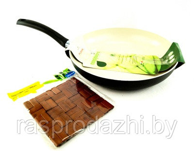 Сковорода "Flonal Cookware Ecosphere" (D-28 см) + бамбуковая подставка в подарок (арт. 9-6364) "код.0001" - фото 1 - id-p102254221