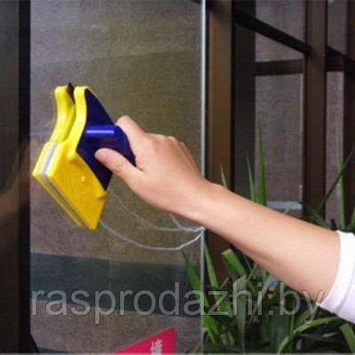 Магнитная щетка для мытья окон Glass Wiper (арт. 9-6402) - фото 1 - id-p61357583