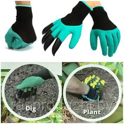 Перчатки-грабли садовые Garden Genie Gloves (арт. 9-6437) - фото 1 - id-p61357705