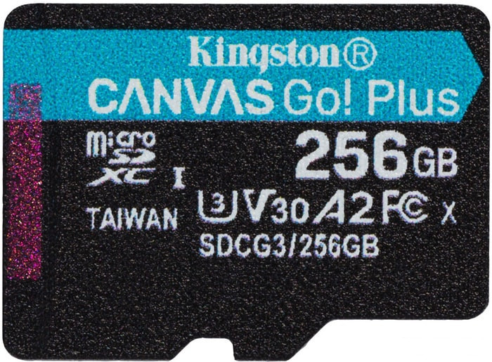 Карта памяти Kingston Canvas Go! Plus microSDXC 256GB - фото 1 - id-p131434681