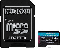 Карта памяти Kingston Canvas Go! Plus microSDXC 64GB (с адаптером)