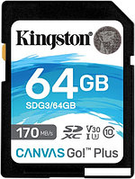 Карта памяти Kingston Canvas Go! Plus SDXC 64GB