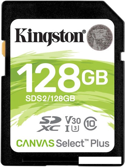 Карта памяти Kingston Canvas Select Plus SDXC 128GB - фото 1 - id-p130664736