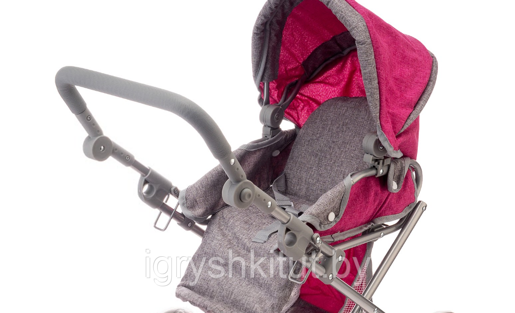 Детская коляска-трансформер для кукол MELOGO, розовый+серый, арт.9346-8 - фото 3 - id-p131731076