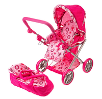 Детская коляска-трансформер для кукол MELOGO, розовый, арт.9346-9