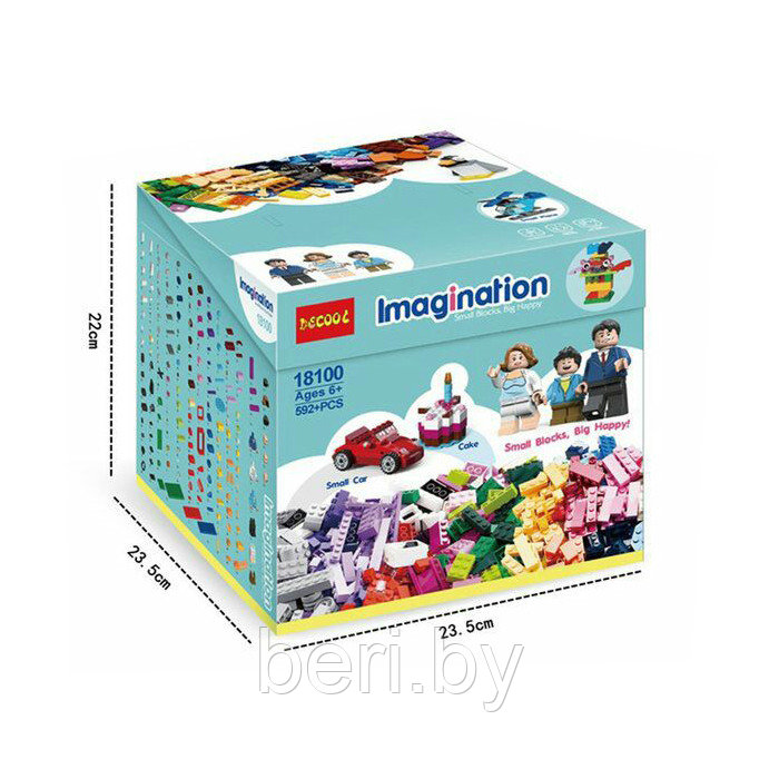 18100 Конструктор Jisi bricks (Decool) Imagination, 592 детали, аналог LEGO - фото 2 - id-p131731148