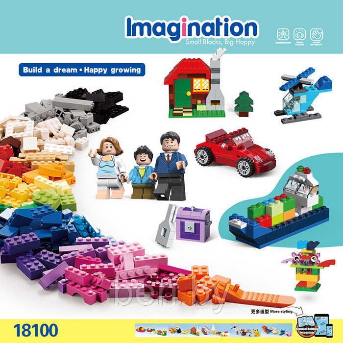 18100 Конструктор Jisi bricks (Decool) Imagination, 592 детали, аналог LEGO - фото 5 - id-p131731148