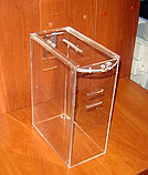 Ящик для пожертвований 215х120х300 с прорезями под ремень и карманом А4, фото 5
