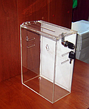Ящик для пожертвований 215х120х300 с прорезями под ремень и карманом А4, фото 6