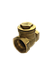 Клапан Ду20 (3/4") Ру10 обратный латунный мутовый горизонтальный, фото 3
