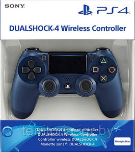 Геймпад Sony DualShock 4 Wireless Controller синяя полночь (PS4/PS5) [CUH-ZCT2E] v2 Оригинал
