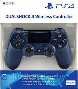 Геймпад Sony DualShock 4 Wireless Controller синяя полночь (PS4/PS5) [CUH-ZCT2E] v2 Оригинал - фото 1 - id-p131748303