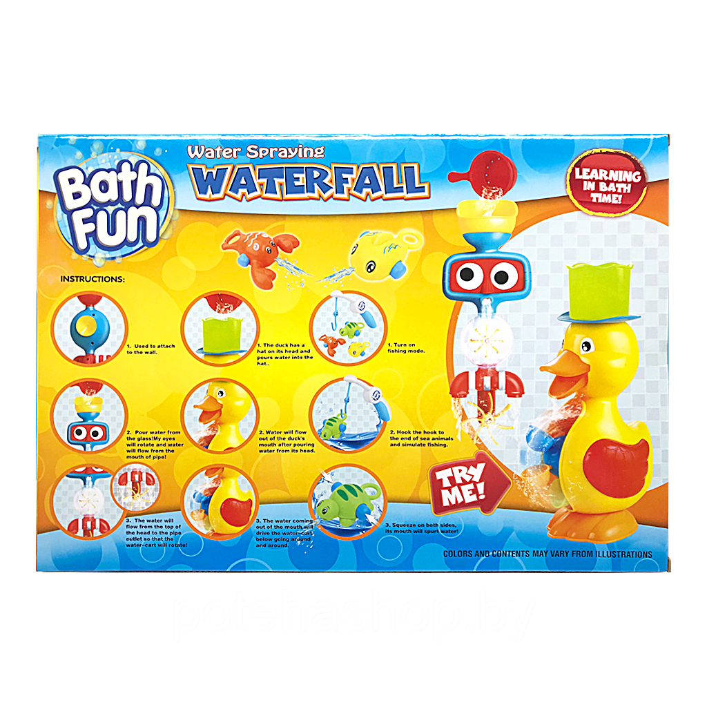 Набор для купания Водяная мельница Waterfall 9602 игрушка для игры в ванной с водой - фото 4 - id-p131748435