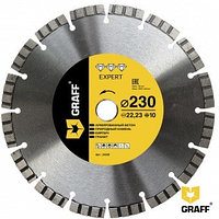 Алмазный диск по армированному бетону GRAFF 230x10х22,23 мм