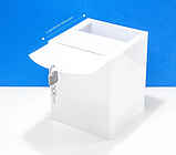 Ящик для анкет А5 200х200х250 3мм молочный орг, фото 4