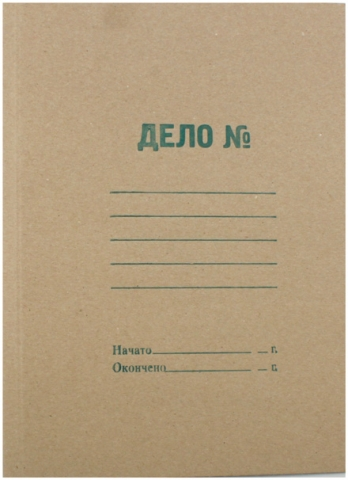 Обложка картонная «Дело» Альбертин (без металлического скоросшивателя) А4, ширина корешка 30 мм, плотность 420 - фото 1 - id-p131760919