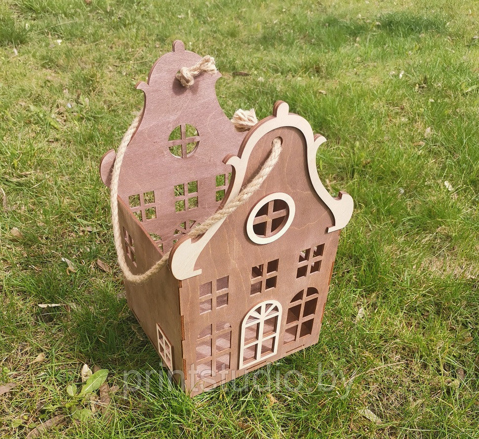 Подарочный деревянный домик