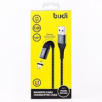 Кабель магнитный Budi microUSB 1m