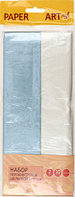 Набор шелковой перламутровой бумаги (тишью) Paper Art 50*66 см, 10 л., 2 цв., белоснежный и небесно-голубой