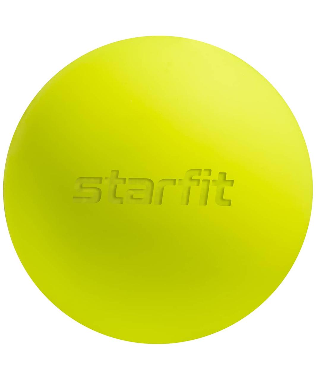 Мяч для МФР STARFIT RB-105 6 см, силикагель, ярко-зеленый - фото 1 - id-p131764599