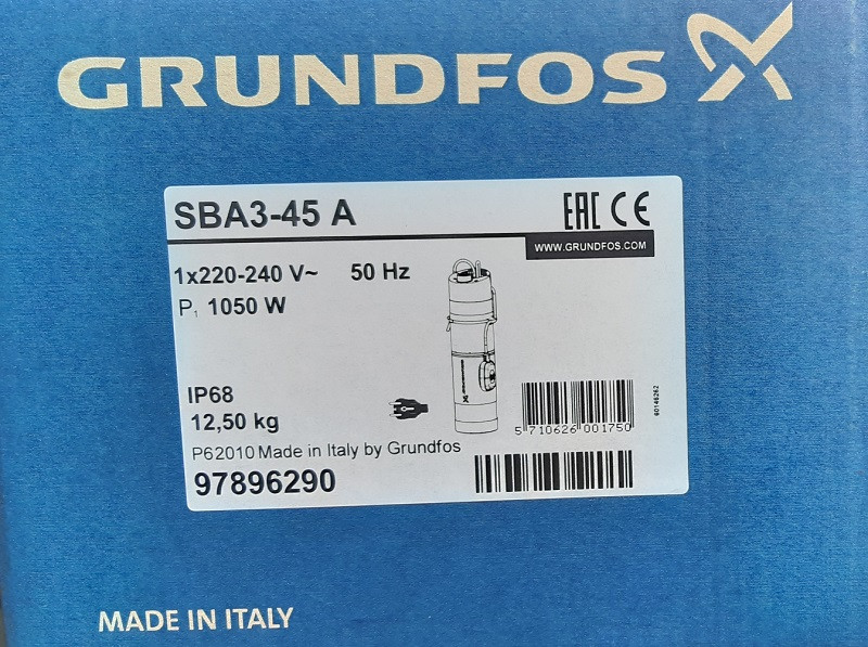 Колодезный насос Grundfos SBA 3-45 A - фото 6 - id-p69144075