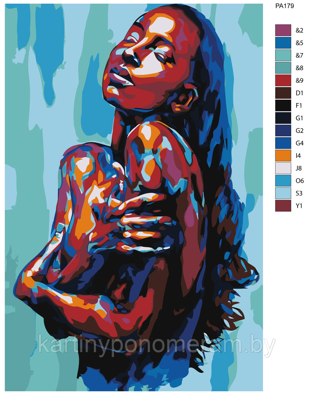 Картина по номерам, 40 x 60, PA179