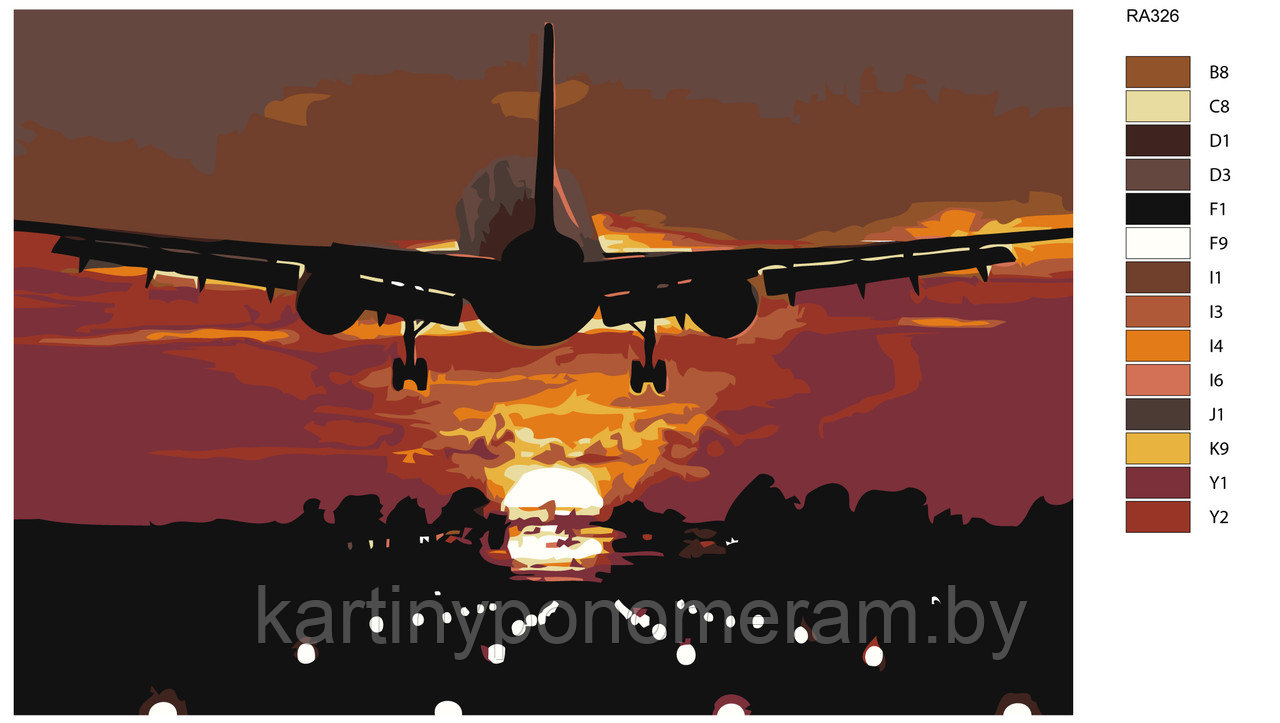 Картина по номерам, 40 x 60, RA326