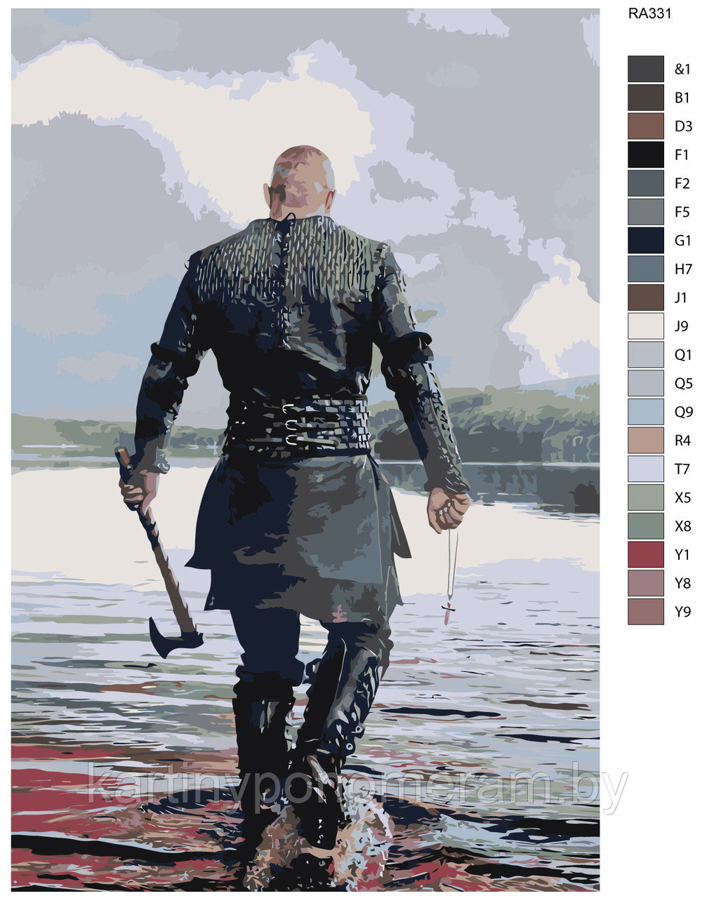 Картина по номерам, 40 x 60, RA331