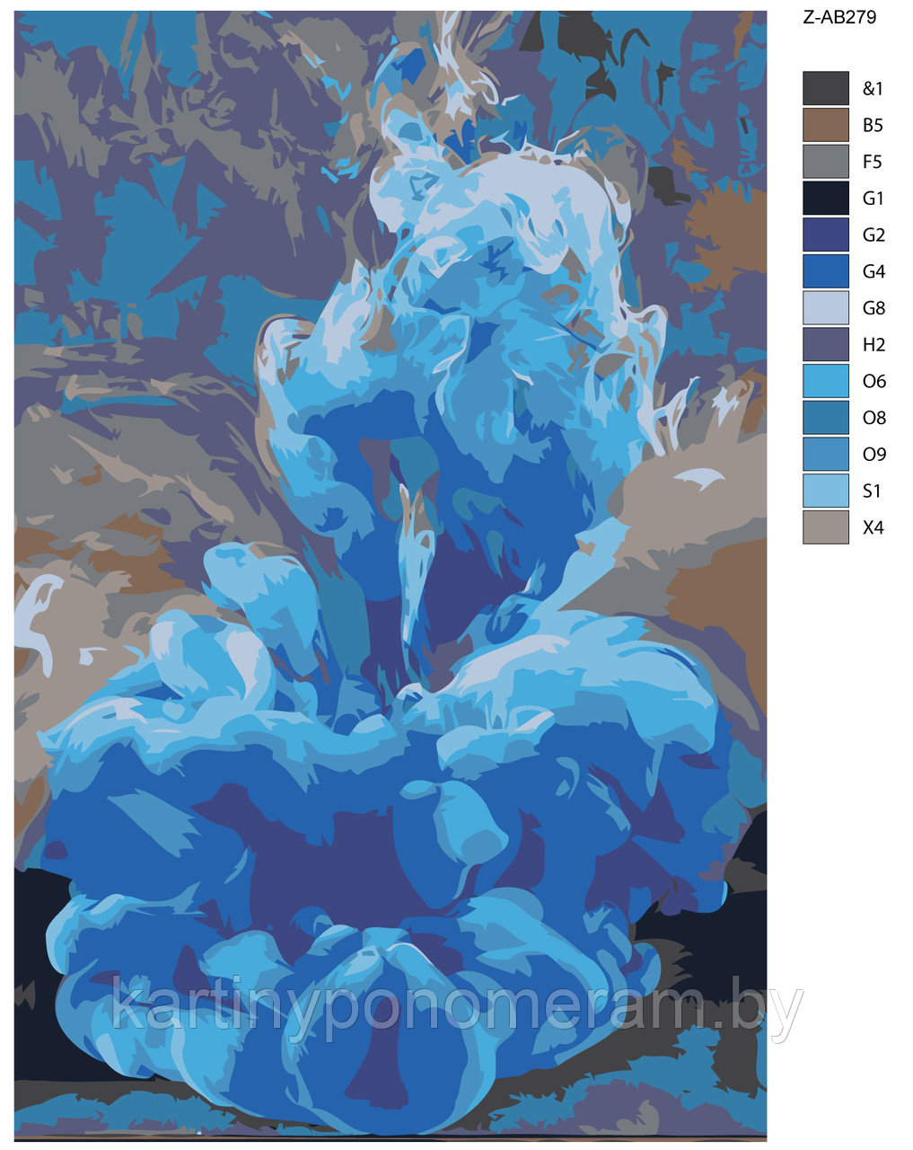 Картина по номерам, 40 x 60, Z-AB279