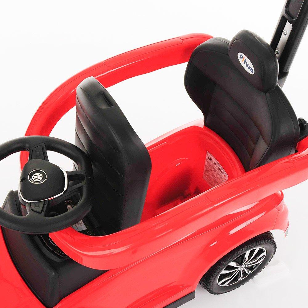 Машинка каталка детская с ручкой Pituso Volkswagen (артикул 651) Red/Красный 651 - фото 5 - id-p131779261