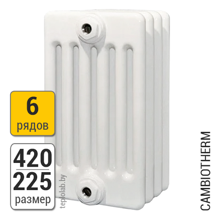 Радиатор трубчатый Arbonia Cambiotherm 6042 6-420 (межосевое - 350 мм), фото 2