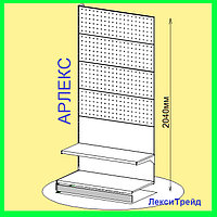 Стеллаж перфорированный 2040х1000х580 (перфорация 4) "АРЛЕКС"