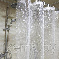 Штора для ванной и душа прозрачная 180*200 см. (BM06)