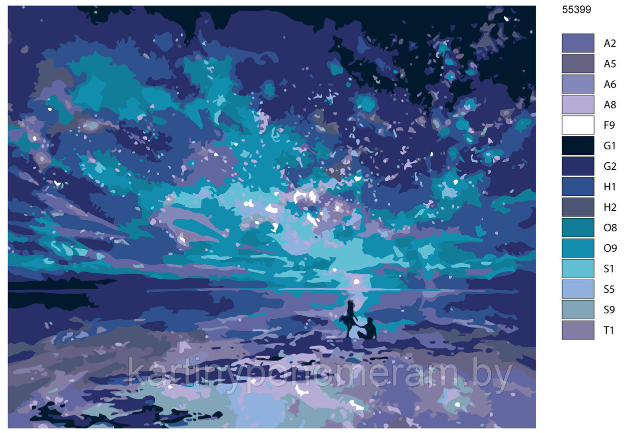 Картина по номерам, 40 x 50, KTMK-55399