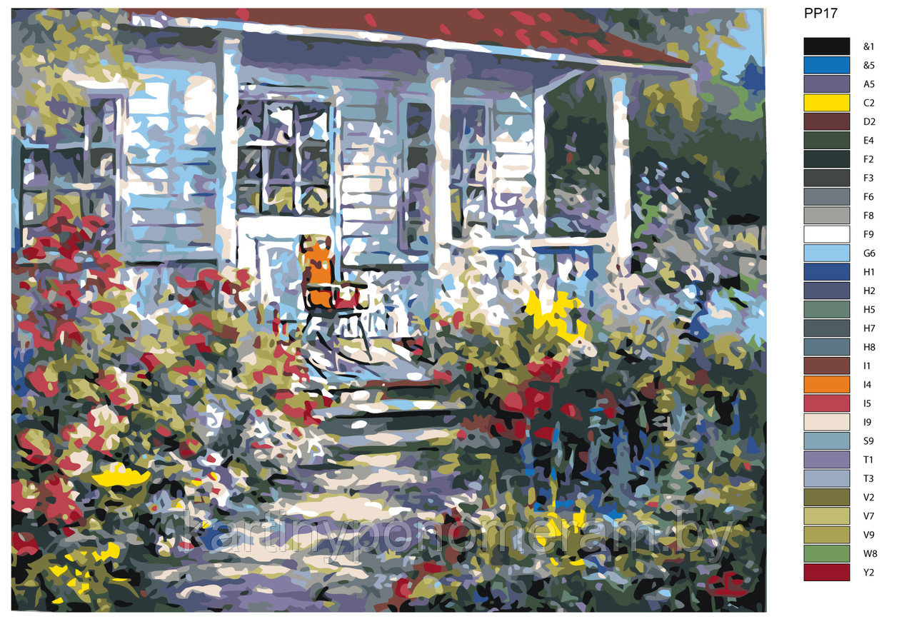 Картина по номерам, 40 x 50, PP17